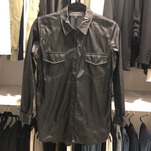 Generation Love vegan leather long sleeve top